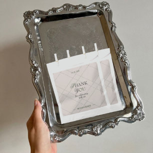 Sachets En Papier Élégant vérifié mariage vintage Merci invité