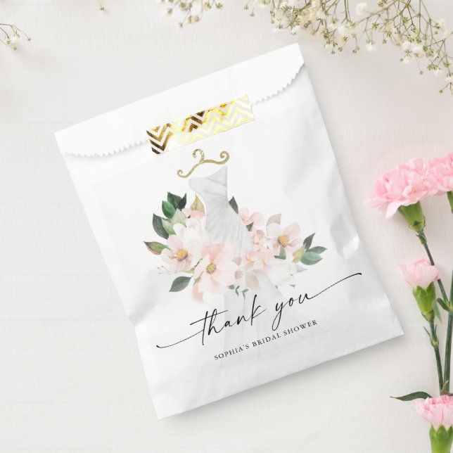 Sachets En Papier Elégante Blush Mariage  robe Fête des mariées (Scellé)