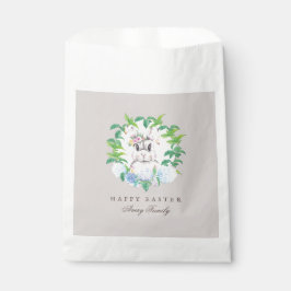 Sachets En Papier Elégante couronne florale Pâques