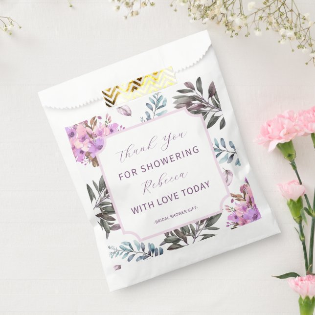 Sachets En Papier Élégante Fête de Mariage Florale (Scellé)