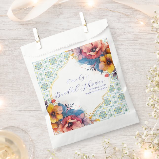 Sachets En Papier Elégante Fête des mariées d'Art Méditerranéen (Coupé)