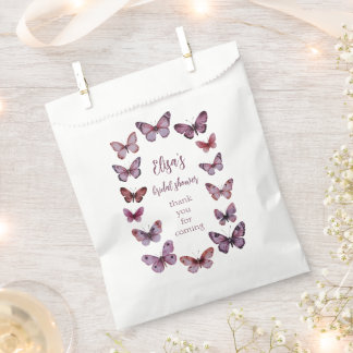 Sachets En Papier Elégante Fête des mariées papillons PERSONNALISÉE