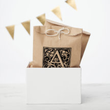 Élégante lettre Vintage florale A Monogramme