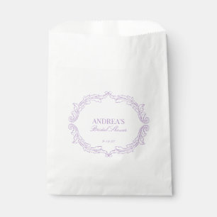 Sachets En Papier Elégante Vintage romantique violet Fête des mariée