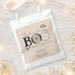 Sachets En Papier Elle a Trouvé Son Amour Rustique Halloween Enterre
