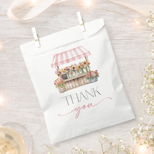 Sachets En Papier Elle est fraîche sur le marché (Coupé)