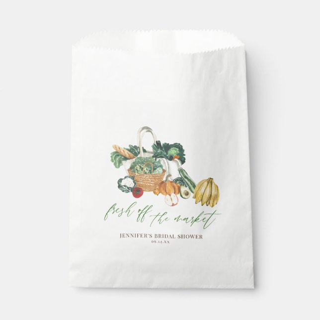 Sachets En Papier Elle est fraichement célibataire Shower de mariage (Devant)