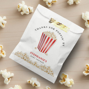 Sachets En Papier Elle est prête à éclore Baby Shower Popcorn Merci