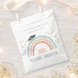 Sachets En Papier Enfants mignons Boho Arc-en-ciel Étoiles préscolai