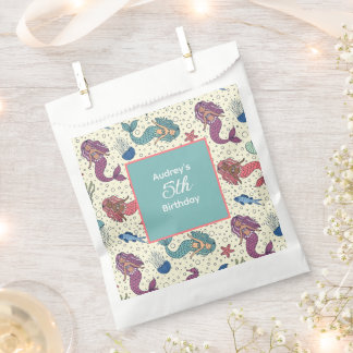 Sachets En Papier Enfants Sirène Anniversaire