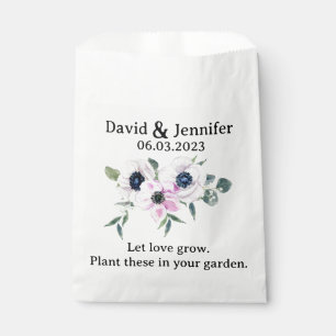 Sachets En Papier Envelopes de graines pour jardin fleuri Mariage