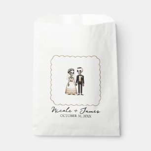 Sachets En Papier Épouse de squelette de dessin + Mariage géant