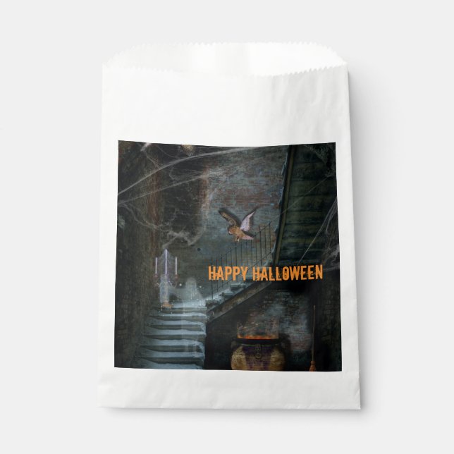 Sachets En Papier Escalier suspendu Halloween (Devant)