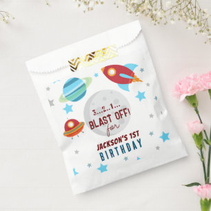 Sachets En Papier Espace coupé 1er anniversaire