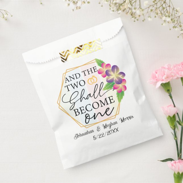 Sachets En Papier Et les deux deviendront une fête de fiançailles (Scellé)