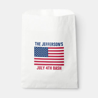 Sachets En Papier États-Unis Drapeau américain étoiles et rayures