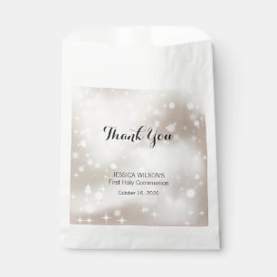 Sachets En Papier Étoiles étincelantes Première communion sainte