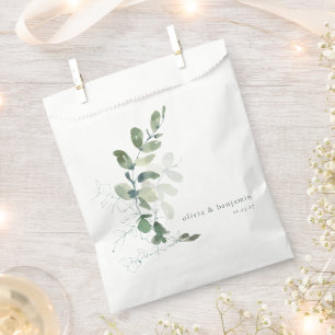 Sachets En Papier Eucalyptus botanique moderne Nom de mariage person