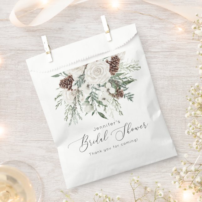 Sachets En Papier Evergreen élégant shower de mariage (Coupé)