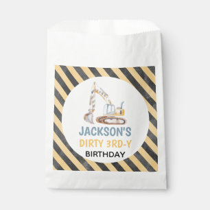 Sachets En Papier Excavateur Jaune Construction sale 3ème