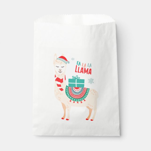 Sachets En Papier Fa La Llama | Noël (Devant)