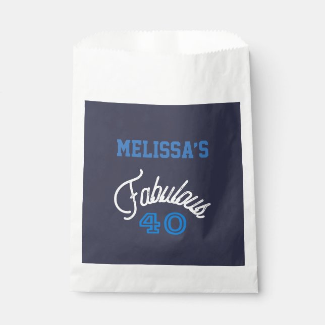 Sachets En Papier Fabuleux 40 anniversaire (Devant)