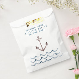 Sachets En Papier Faire-part de naissance Nautical Baby Boy