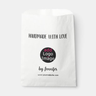 Sachets En Papier Fait Main Avec Amour Professionnel Personnalisable