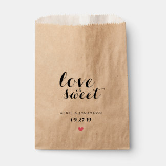 Sachets En Papier Favoriser le sac - L'amour est doux