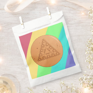 Sachets En Papier Favoriser Sac Arc-en-ciel Jeu Dalgona Triangle mul
