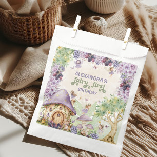 Sachets En Papier Fée Violette Première Baie Premier Anniversaire