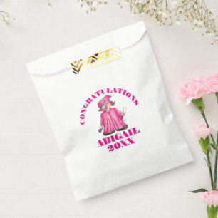 Sachets En Papier Félicitations Graduation Pink Graduate Casquette G