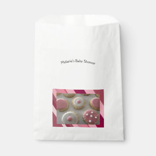Sachets En Papier Fête bébé Cookies Roses et Blancs