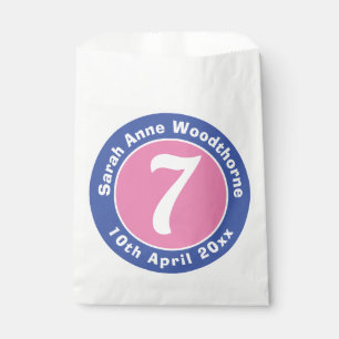 Sachets En Papier Fête d'anniversaire avec âge
