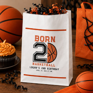 Sachets En Papier Fête d'anniversaire de 2 ans de Basketball Né pour