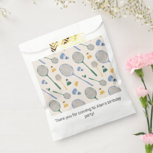 Sachets En Papier Fête d'anniversaire de Badminton