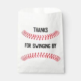 Sachets En Papier Fête d'anniversaire de baseball Merci personnalisé