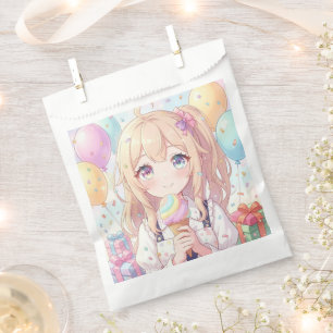 Sachets En Papier Fête d'anniversaire de glace pour fille d'anime