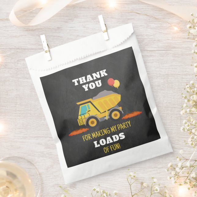 Sachets En Papier Fête d'anniversaire de la construction (Coupé)