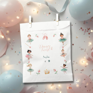 Sachets En Papier Fête d'anniversaire de la danse et de la fillette