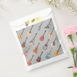 Sachets En Papier Fête d'anniversaire de la guitare
