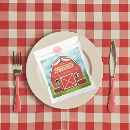 Sachets En Papier Fête d'anniversaire de Little Red Barn Farm