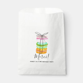 Sachets En Papier Fête d'anniversaire de macaron français