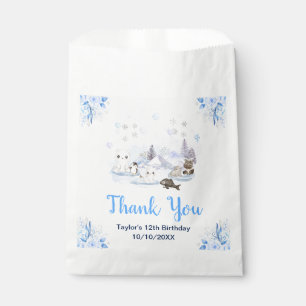 Sachets En Papier Fête d'anniversaire des animaux de la forêt enchan