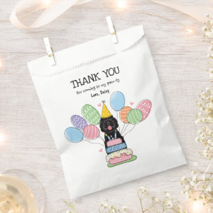 Sachets En Papier Fête d'anniversaire du berceau noir