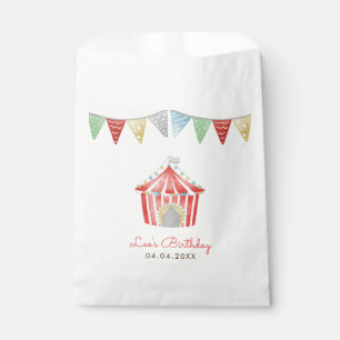 Sachets En Papier Fête d'anniversaire du cirque vintage