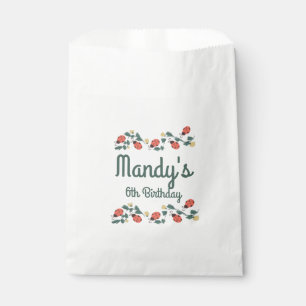 Sachets En Papier Fête d'anniversaire jardinier Dame Punaise de styl