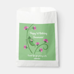 Sachets En Papier Fête d'anniversaire mignonne de pois doux ?ère
