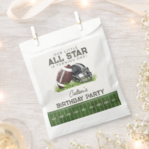 Sachets En Papier Fête d'anniversaire Touchdown Petite Star de Footb