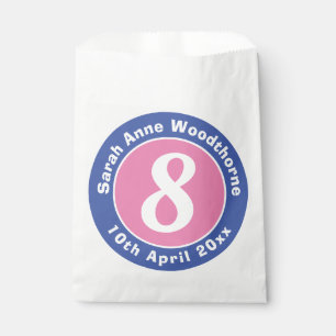Sachets En Papier Fête de fête d'anniversaire avec âge Favor B